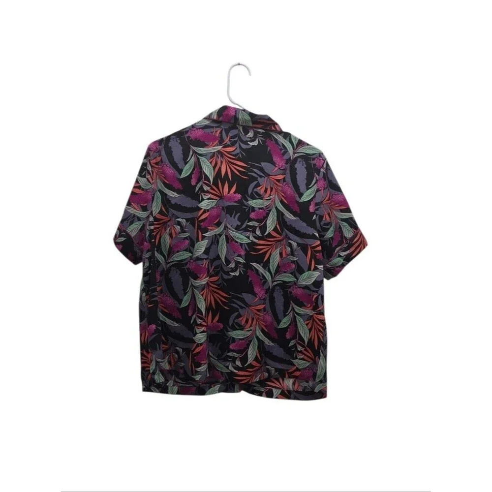 Isaac Mizrahi Sleepwear Tropical Pajama Set Floral Satin Plus Size 1X Lounge 2pc